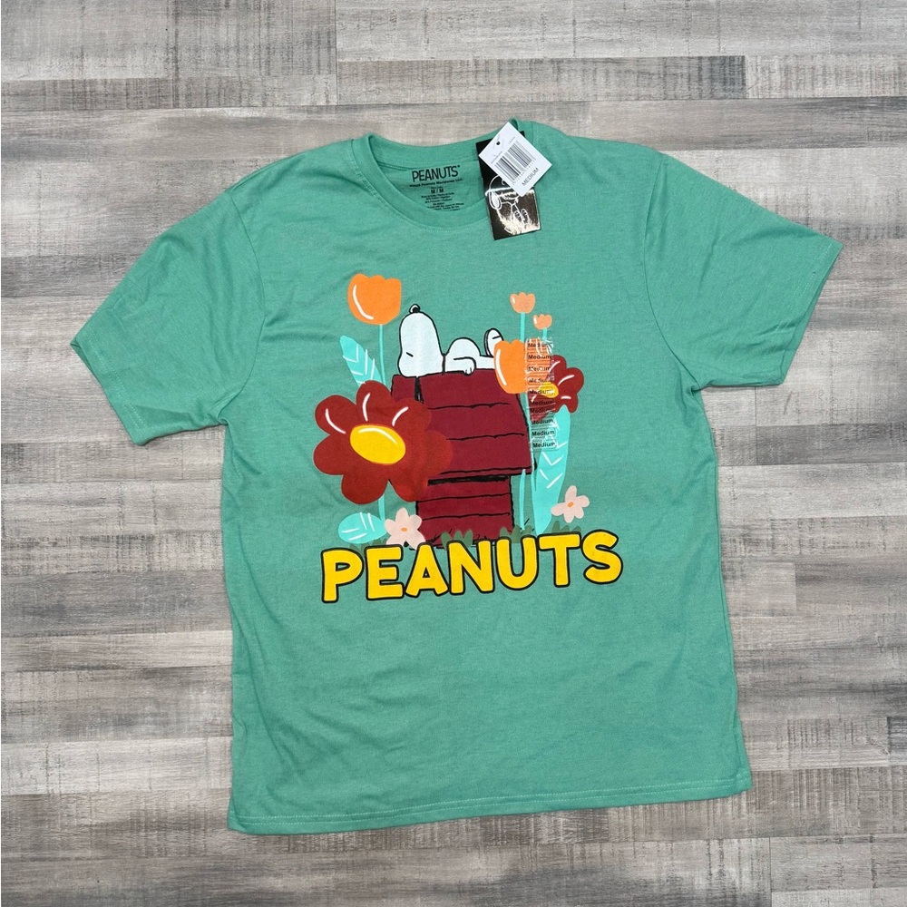 Peanuts/Snoopy Seafoam Green T-Shirt, NWT
